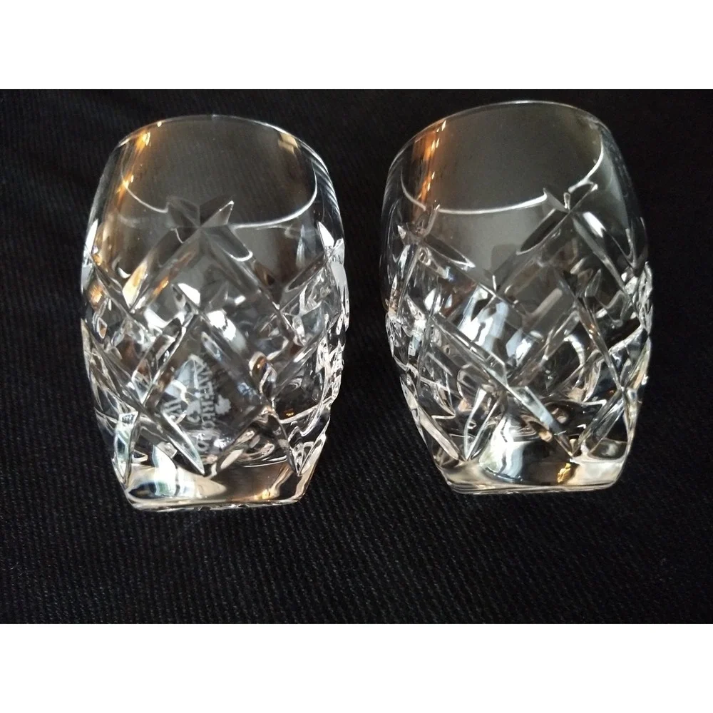 Waterford Crystal Shot‎ Glasses Vintage Signed Classic 1oz Set of 2